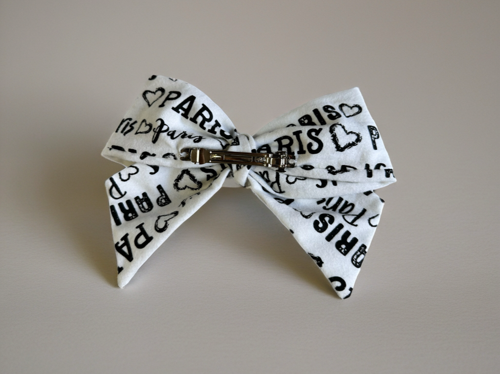Hair Clip Ribbon Paris
