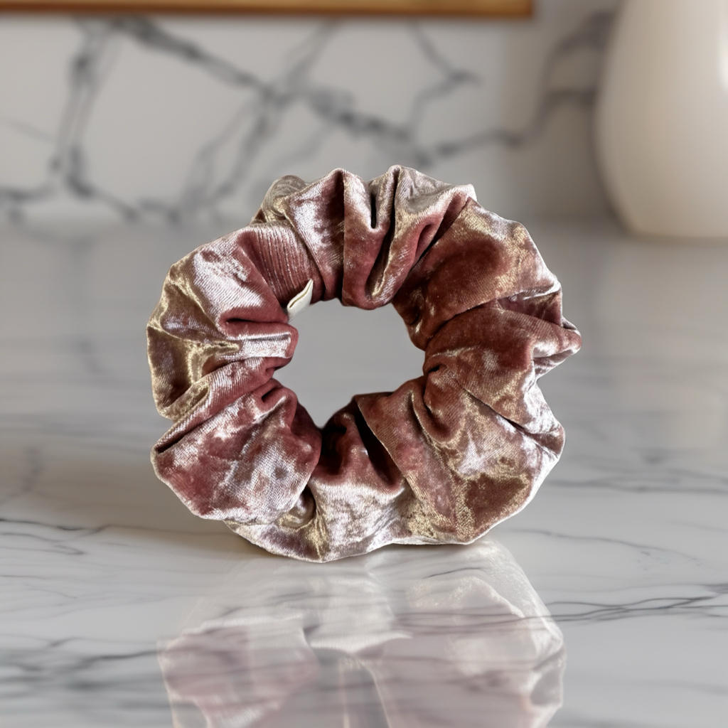 Scrunchies Cameo Brown Valvet