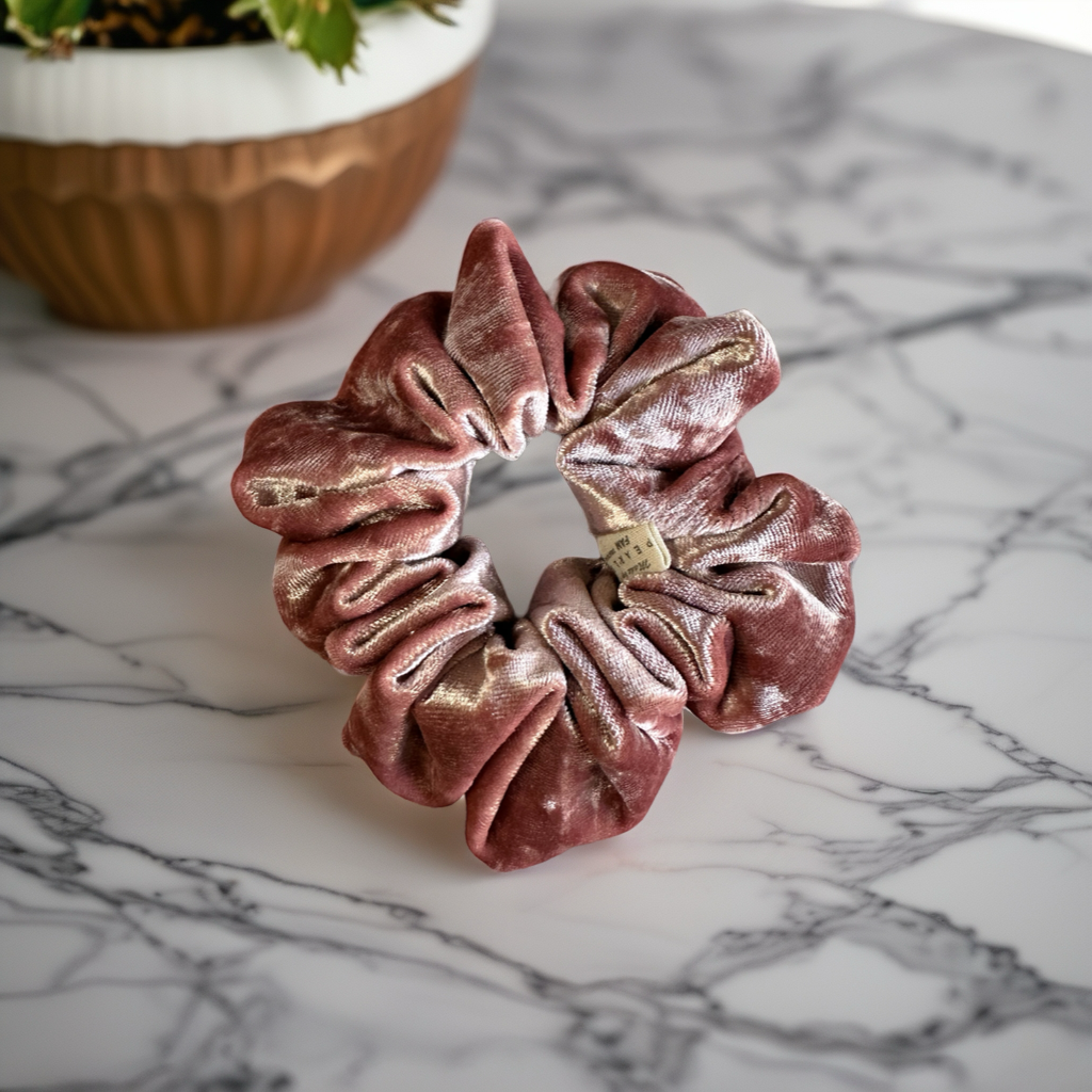Scrunchies Cameo Brown Valvet