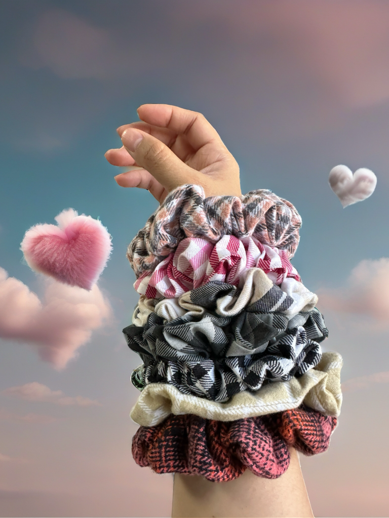 Scrunchies Keepsake Calico Pink